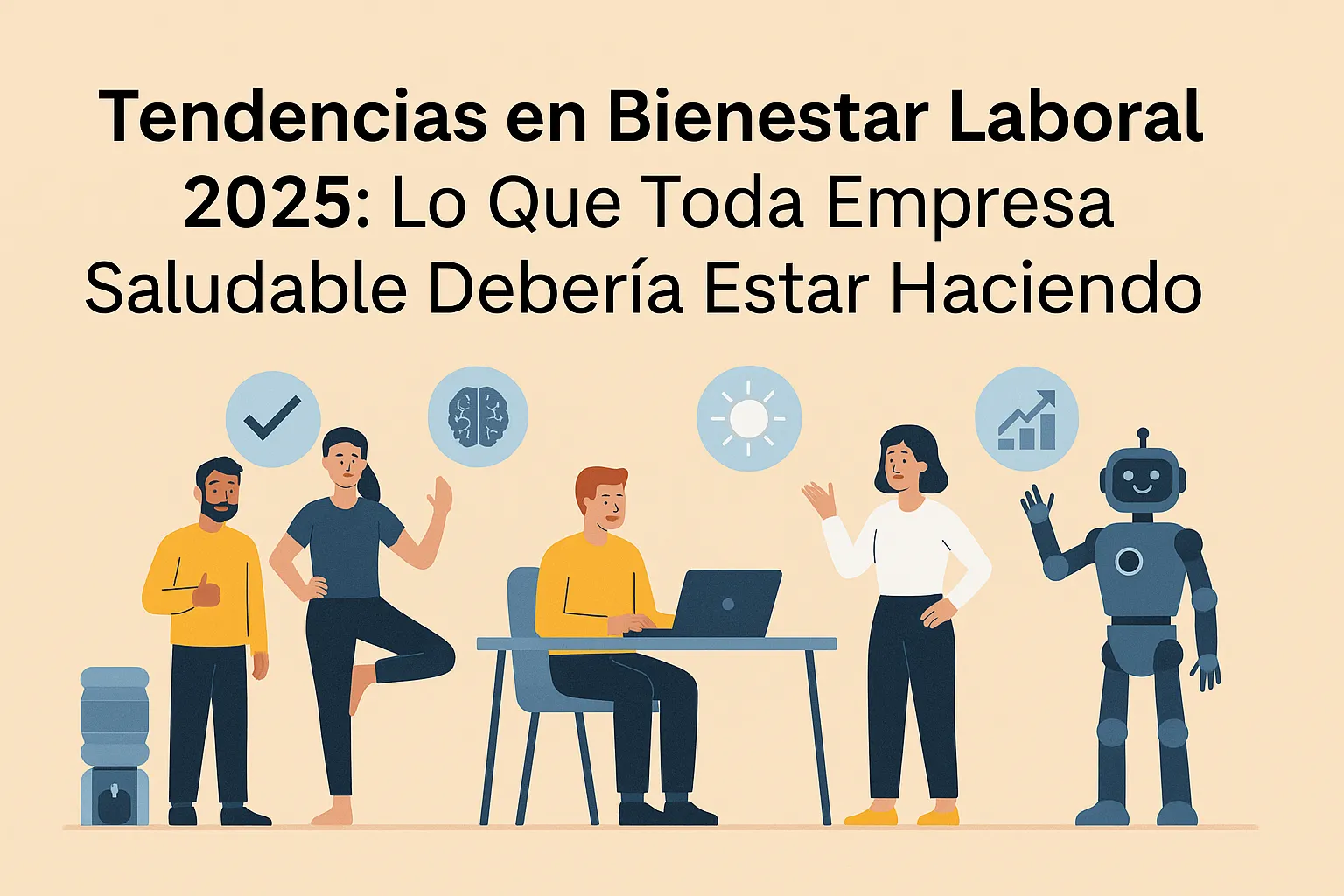Tendencias en bienestar laboral 2025 aplicadas en empresas saludables